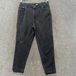 VTG 90s Levis 550 Jeans Women 18W Short Relaxed Fit Tapered Black USA Made